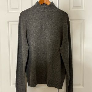 NWT Men’s JCrew Merino wool half-zip sweater XL